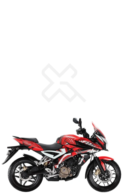 Shark Edition Full Body Sticker Compatible with Burgman 125 | Made in Premium Gloss Vinyl with FPF (Fade Protection Film), Waterproof, Precut Sticker, Pack of 1 Compatible with Both Side